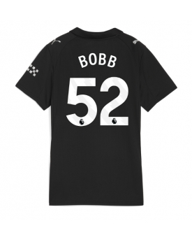 Billige Fotballdrakt Manchester City Oscar Bobb #52 Replika Bortedrakt Dame 2025-26 Kortermet Billige Fotballdrakt Manchester City Oscar Bobb #52 Replika Bortedrakt Dame 2025-26 Kortermet